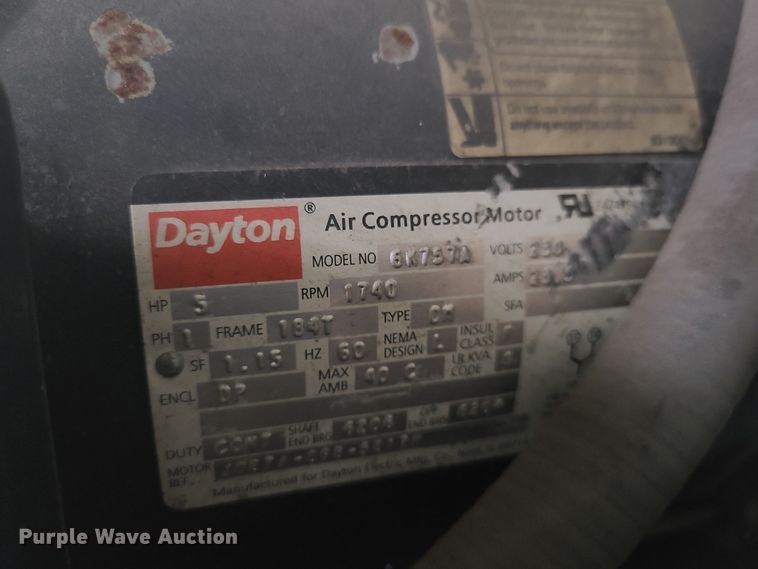 image for item IU9342 Quincy 325 air compressor