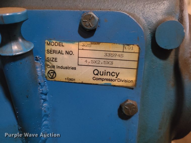 image for item IU9342 Quincy 325 air compressor