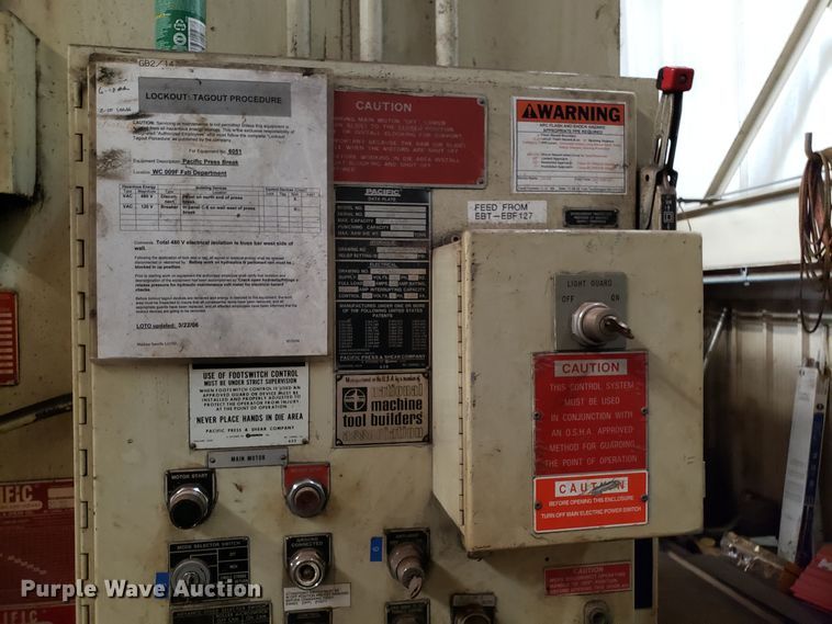 image for item IU9363 Pacific K400-16 hydraulic sheet metal brake