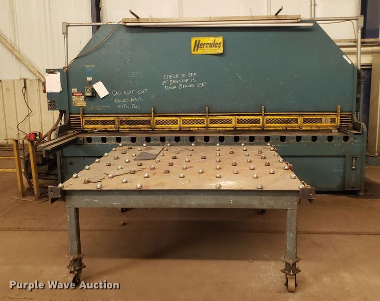 image for item IU9366 Hercules hydraulic sheet metal shear