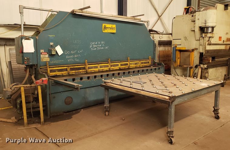 image for item IU9366 Hercules hydraulic sheet metal shear