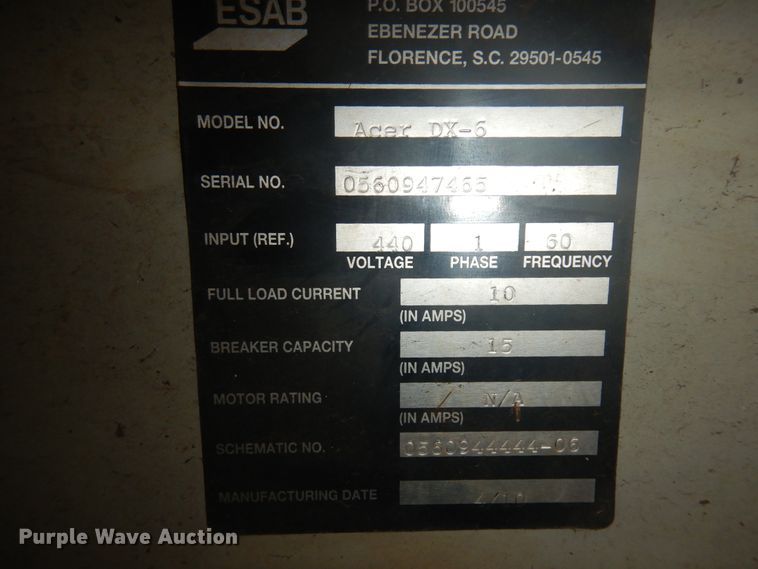 image for item IU9385 2010 Esab Acer DX-6 plasma table