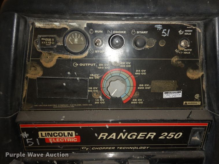 image for item KU9221 Lincoln Ranger 250  welder/generator