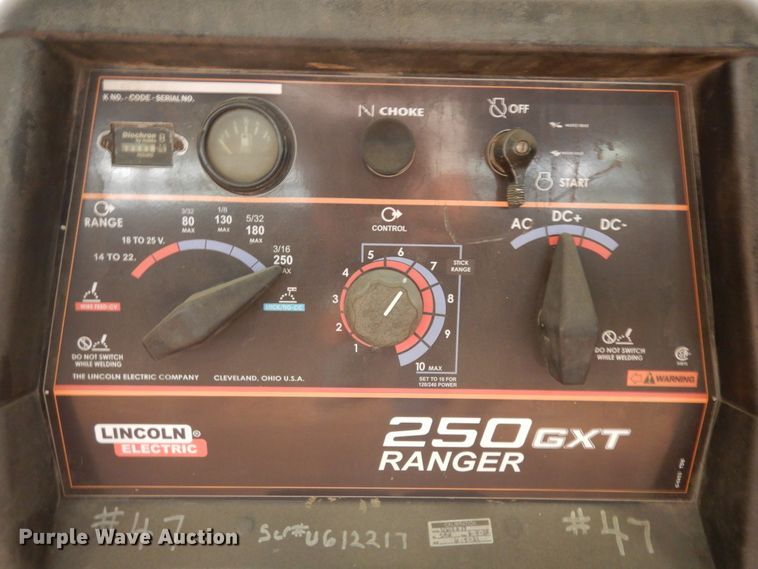 image for item KU9223 Lincoln Ranger 250GXT  welder/generator