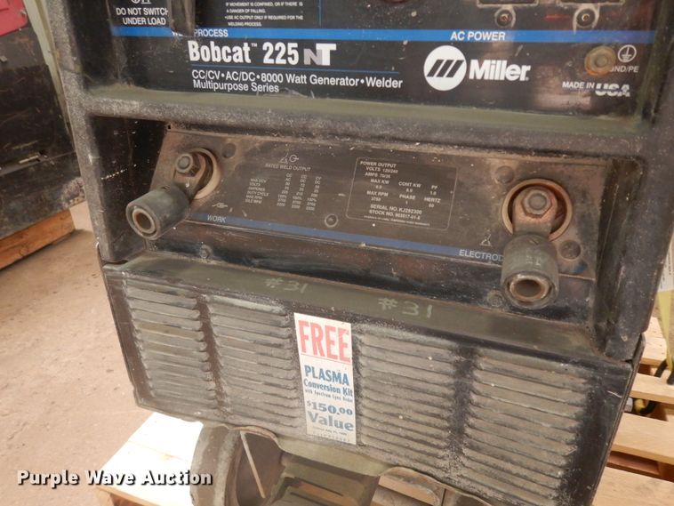 image for item KU9224 Miller Bobcat 225  welder/generator