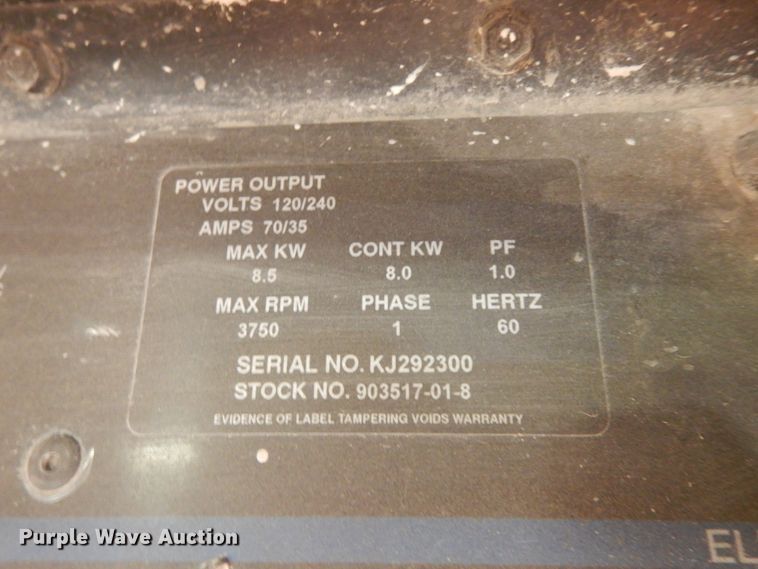 image for item KU9224 Miller Bobcat 225  welder/generator