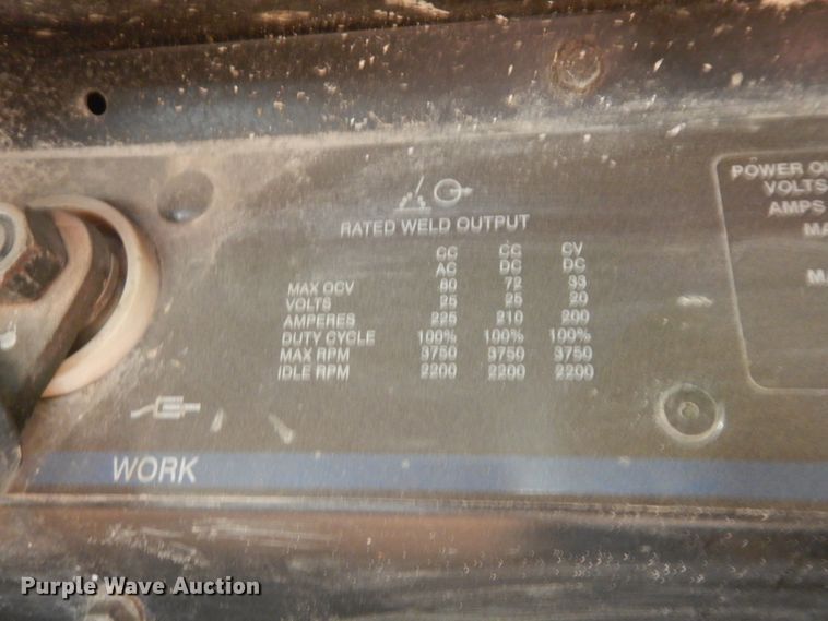 image for item KU9224 Miller Bobcat 225  welder/generator