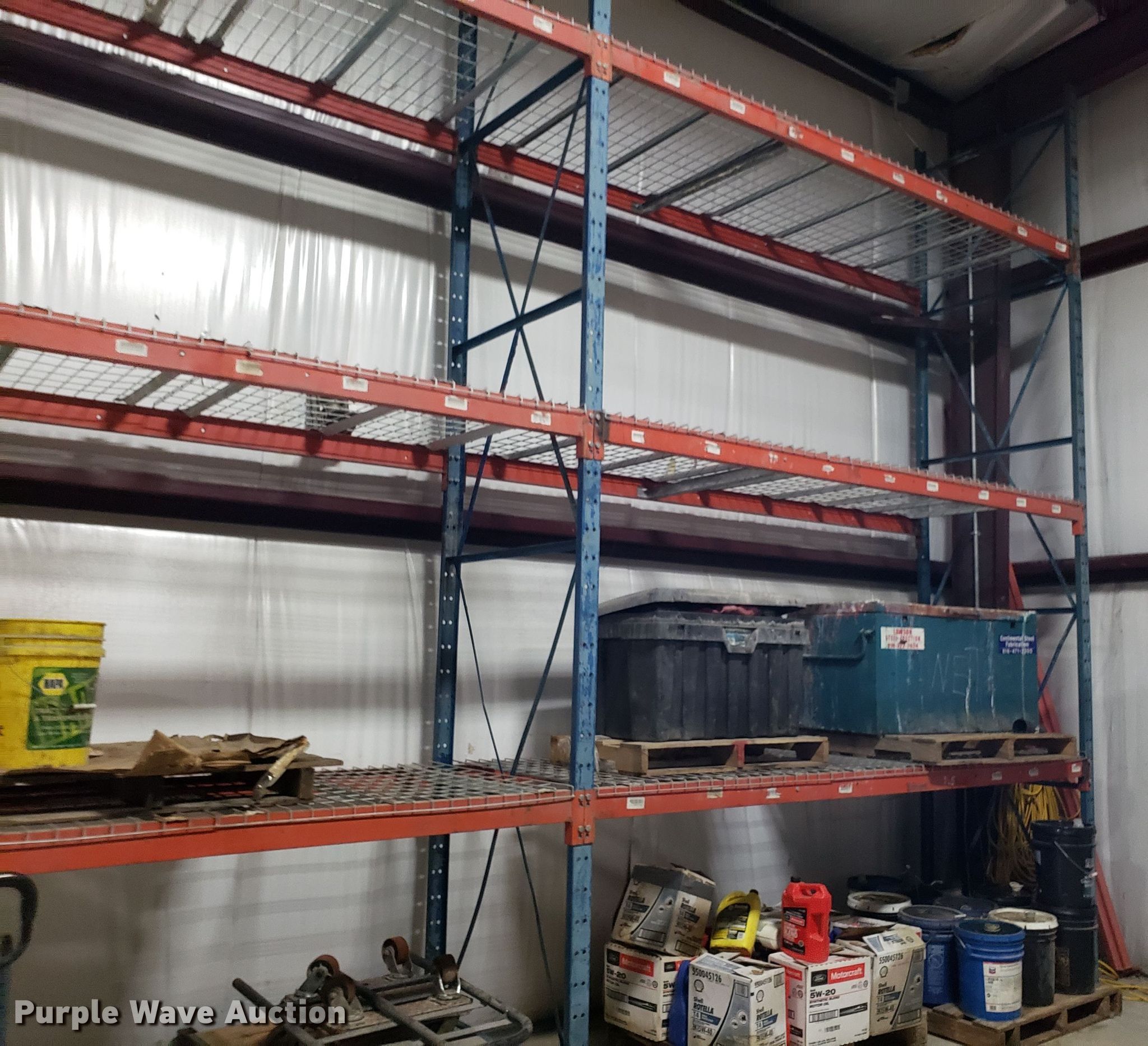 Pallet racking in Kansas City, MO Item IC9918 sold Purple Wave