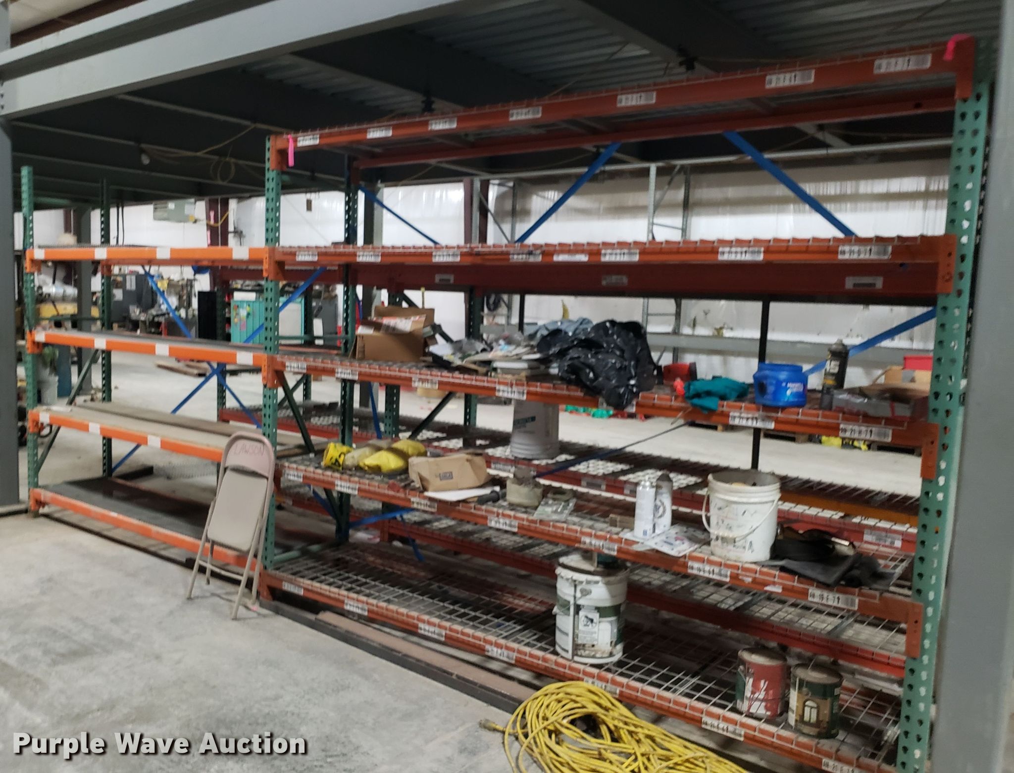 Pallet racking in Kansas City, MO Item IC9920 sold Purple Wave