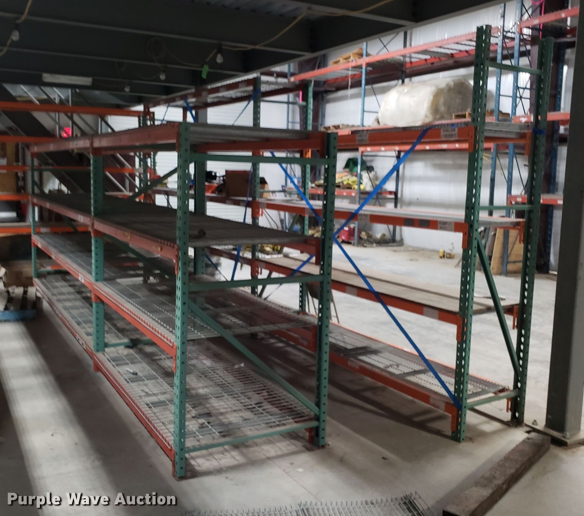 Pallet racking in Kansas City, MO Item IC9920 sold Purple Wave