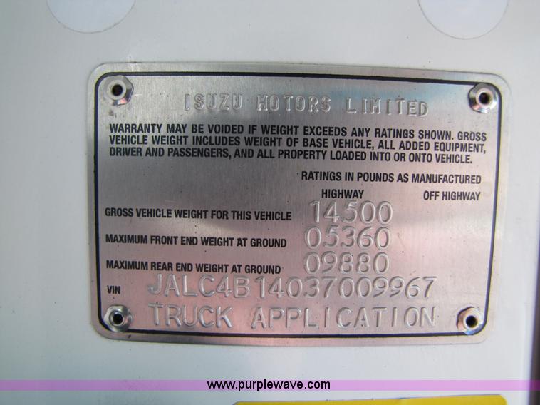 image for item 2007 2002 Isuzu NPR box truck