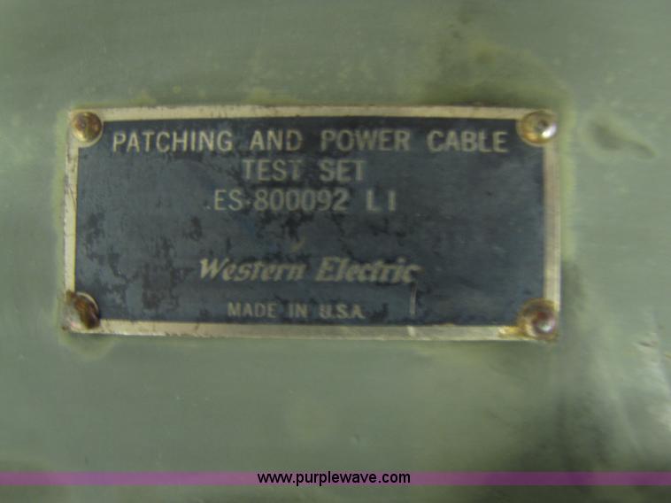 image for item 3584 Military patching and power cable