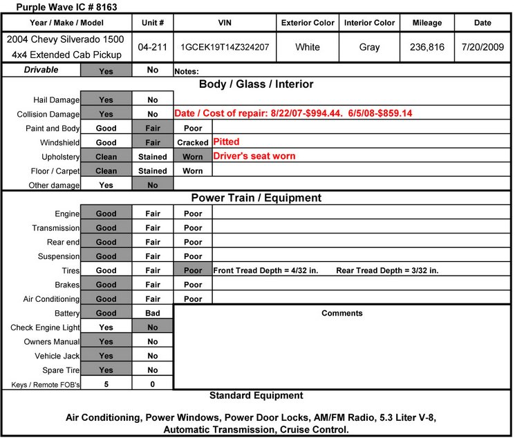 image for item 8163 2004 Chevrolet K1500 Silverado