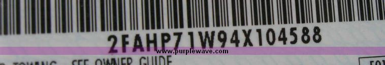 image for item 8188 2004 Ford Crown Victoria Police Interceptor