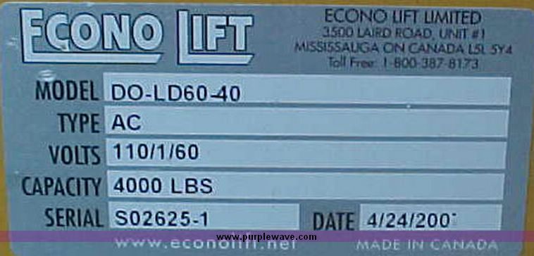 image for item 1500 Econo Lift drive-on loading dock