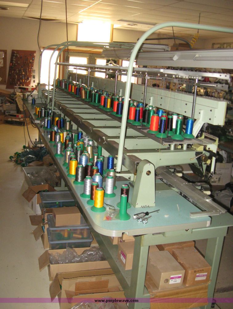 image for item 2660 Tajima Industrial Sewing Machine Company electronic multi head automatic embroidery machine