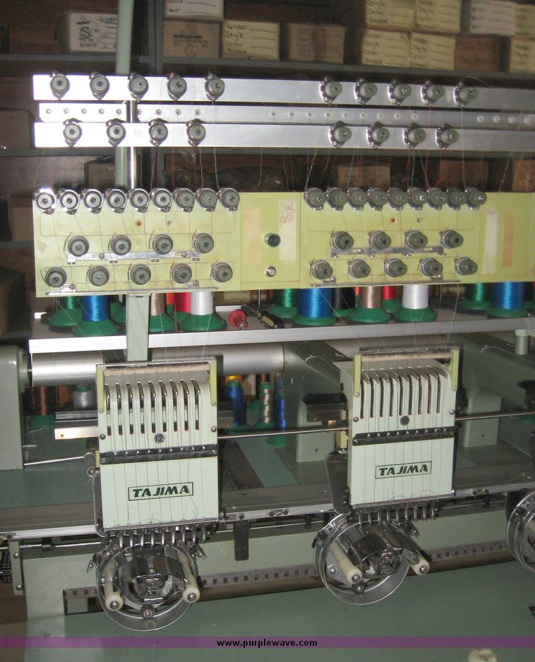 image for item 2660 Tajima Industrial Sewing Machine Company electronic multi head automatic embroidery machine