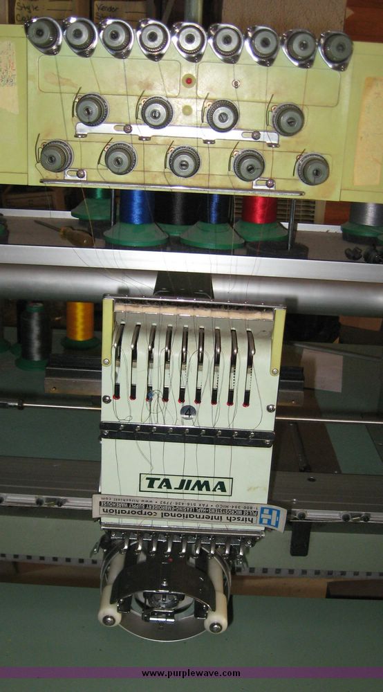 image for item 2660 Tajima Industrial Sewing Machine Company electronic multi head automatic embroidery machine