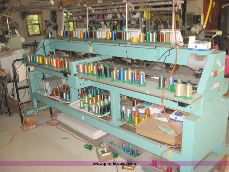 image for item 2661 Tajima Industrial Sewing Machine Company electronic multi head automatic embroidery machine