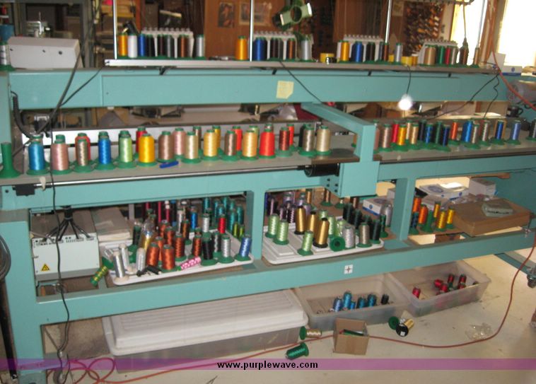 image for item 2661 Tajima Industrial Sewing Machine Company electronic multi head automatic embroidery machine