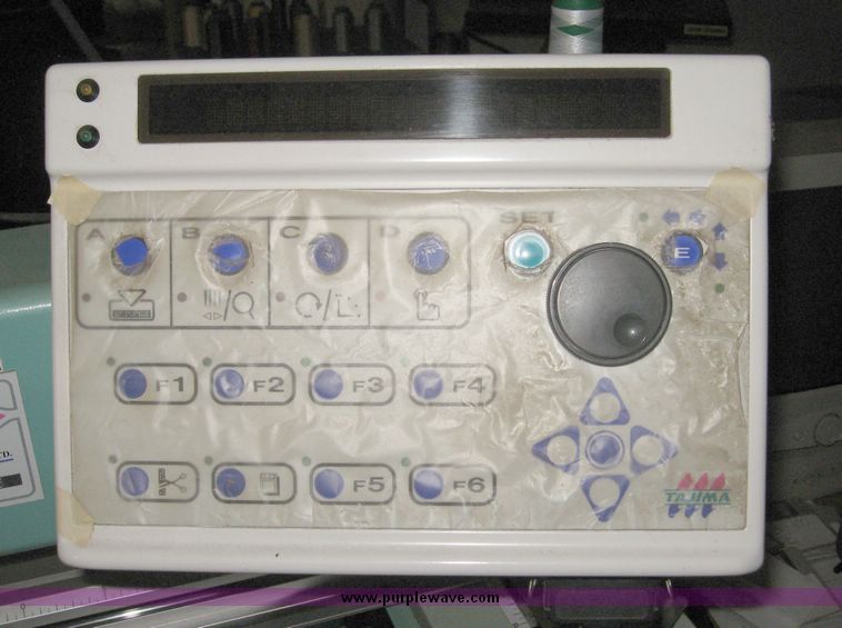 image for item 2661 Tajima Industrial Sewing Machine Company electronic multi head automatic embroidery machine