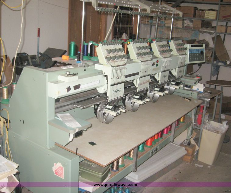 image for item 2662 Tajima Industrial Sewing Machine Company electronic multi head automatic embroidery machine