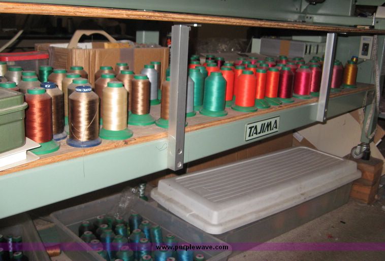 image for item 2662 Tajima Industrial Sewing Machine Company electronic multi head automatic embroidery machine