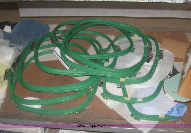 image for item 2677 Assorted embroidery equipment including frames and needles