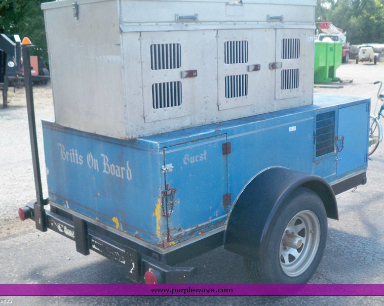 image for item 5167 Two wheel dog trailer