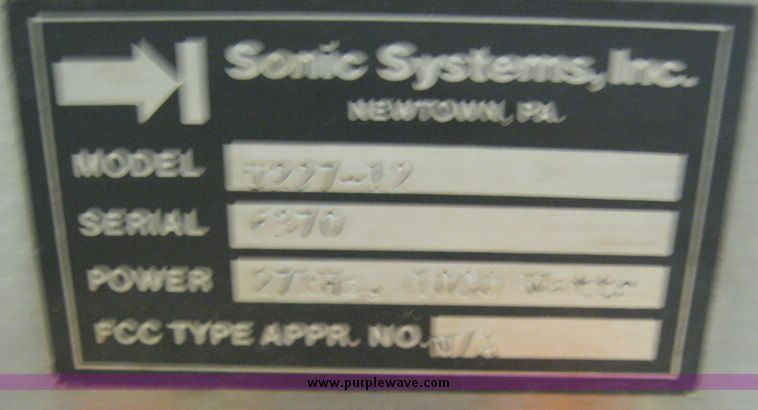 image for item 8282 Sonic Systems ultrasonic cleaner