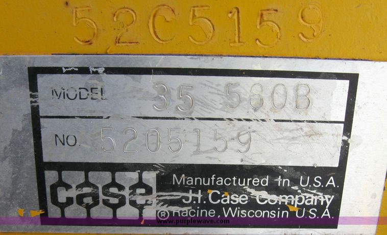 image for item 8295 Case 580B back hoe