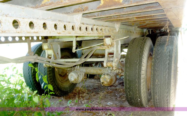 image for item 3924 1984 Miller tandem axle van trailer