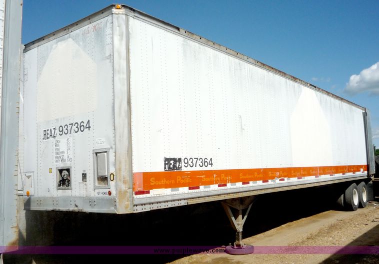 image for item 4021 1985 Brae tandem axle van trailer