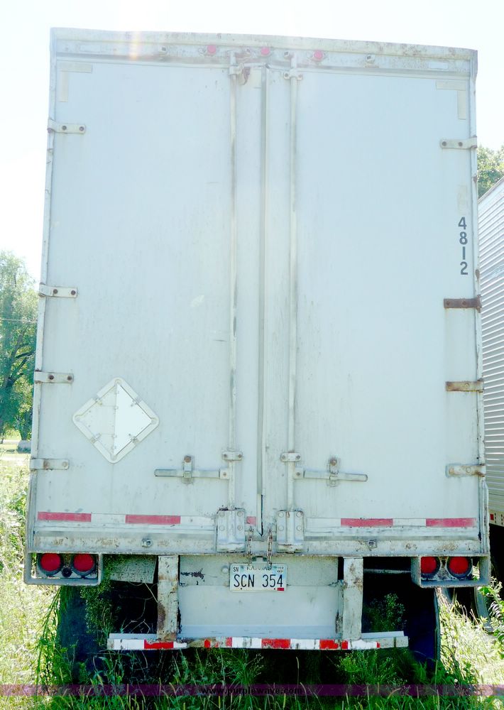 image for item 4030 1973 Fruehauf tandem axle van trailer