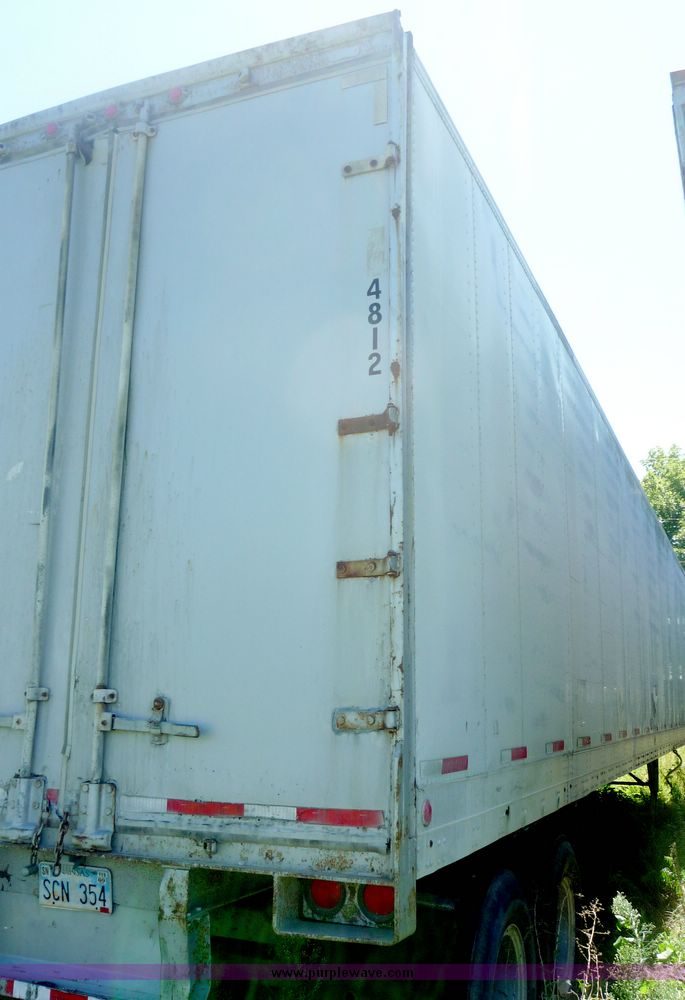 image for item 4030 1973 Fruehauf tandem axle van trailer