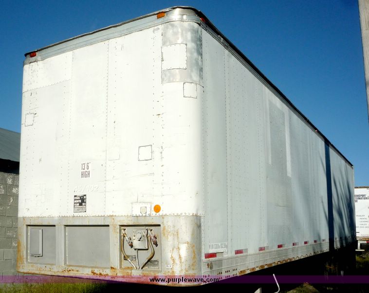 image for item 4060 1984 Fruehauf tandem axle van trailer