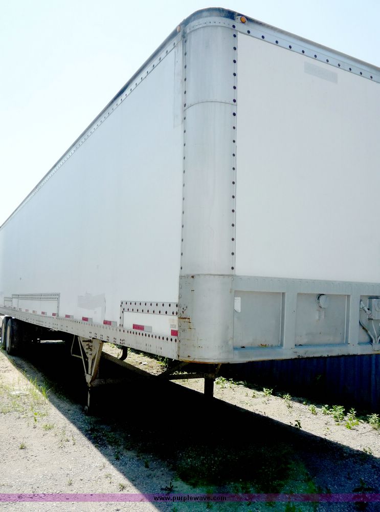 image for item 5004 1984 Fruehauf tandem axle van trailer