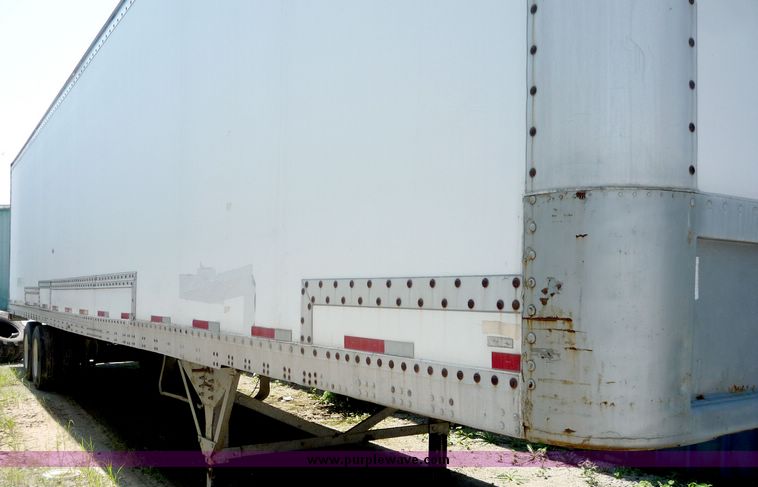 image for item 5004 1984 Fruehauf tandem axle van trailer