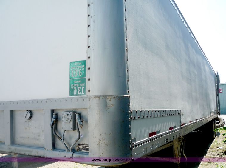 image for item 5004 1984 Fruehauf tandem axle van trailer