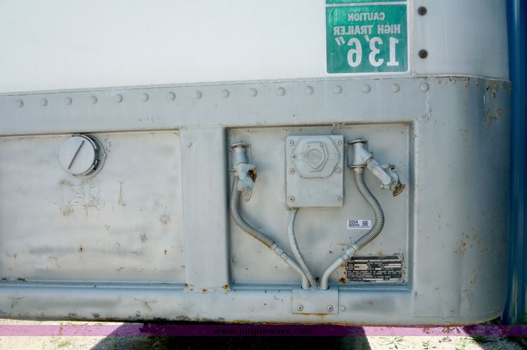 image for item 5004 1984 Fruehauf tandem axle van trailer