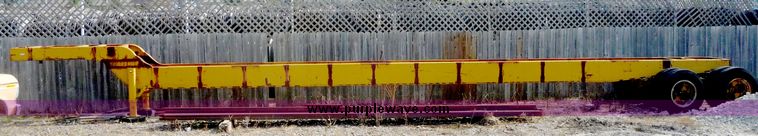 image for item 5006 1974 Hall tandem axle frame trailer