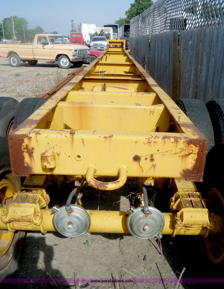 image for item 5006 1974 Hall tandem axle frame trailer