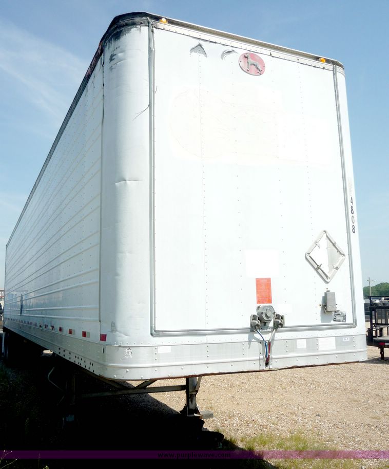 image for item 5007 1985 Great Dane tandem axle van trailer