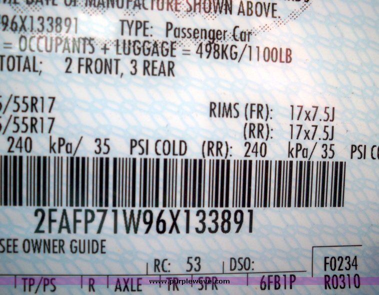 image for item 4551 2006 Ford Crown Victoria Police Interceptor