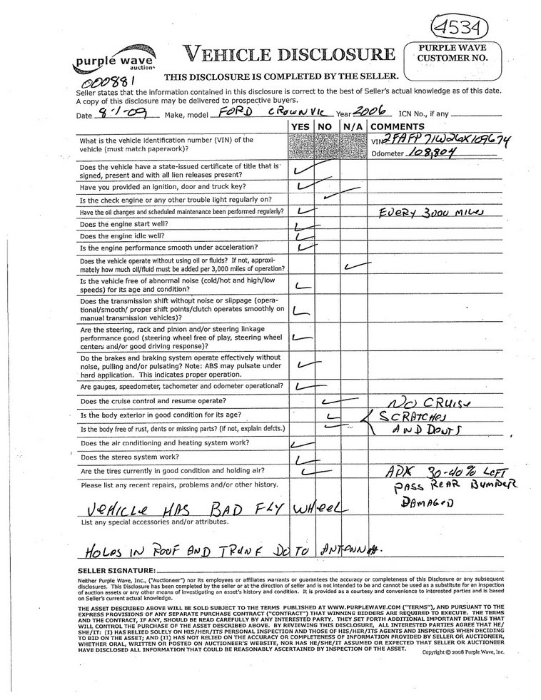 image for item 4534 2006 Ford Crown Victoria
