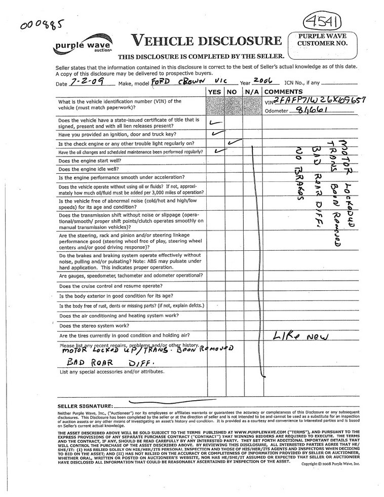 image for item 4541 2006 Ford Crown Victoria