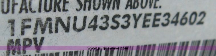 image for item 2689 2000 Ford Excursion Limited