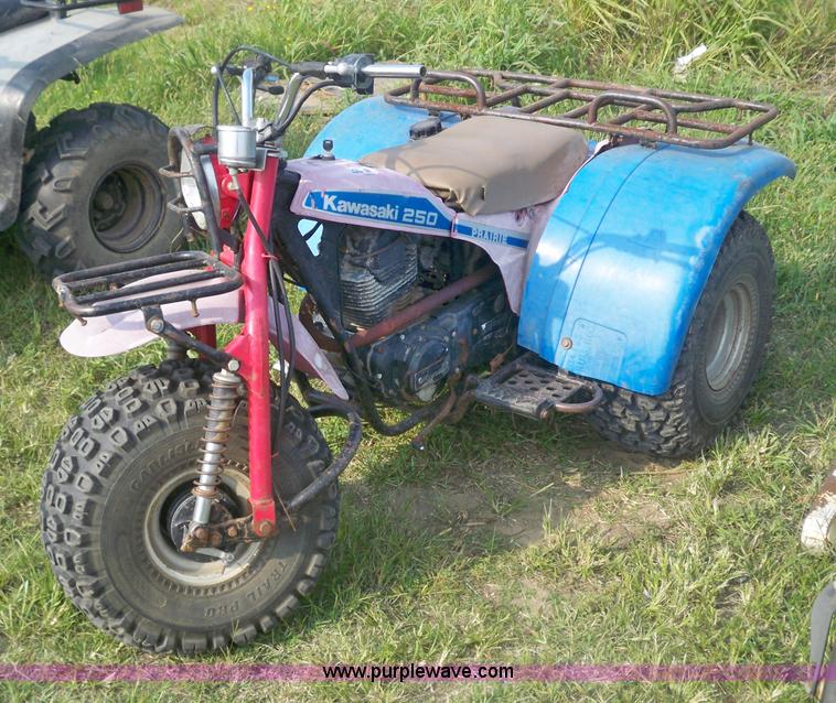 image for item 3437 Kawasaki 250 Prarie three-wheel ATV