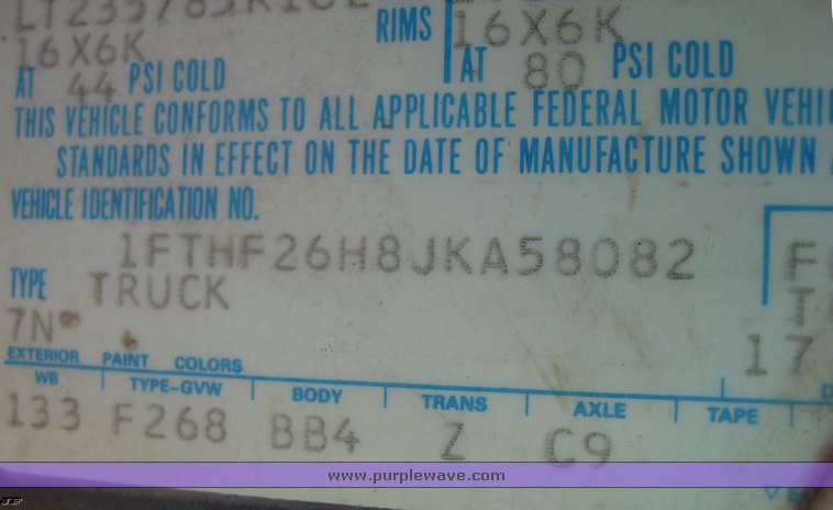 image for item 5746 1988 Ford F-250