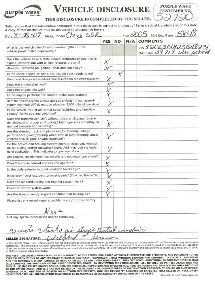 image for item 5848 2005 Chevrolet SSR pick convertible truck